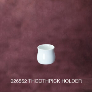 White Ware - Toothpick Holder 60 cc.