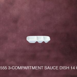 1026555 3-Compartment Sauce Dish 14 cm.