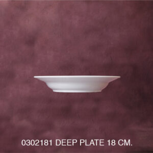 1030218 Round Deep Plate 18.5 cm.