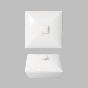 1382817 Square Bowl with Lid 17 cm.