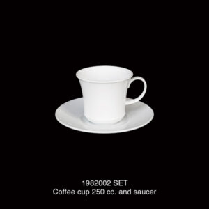 1982002 Code Set Coffee Cup 9 cm. With Saucer 16 cm.