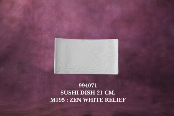 1994071 Rectangular Sushi Dish 21 cm. M195 Zen