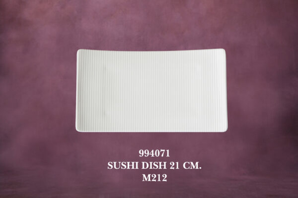 1994021 Rectangular Sushi Dish 21 cm. M213 Ginkgo