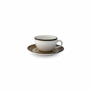 1022192L13500S8604 Helix - Coffee Cup & Saucer 220 cc. (Brown)