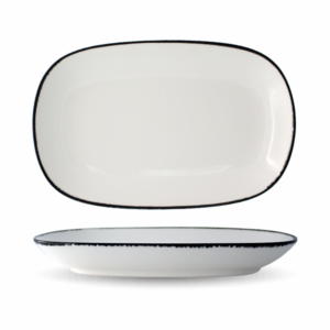 1034926L03500S8604 Helix - Rectangular Plate 26.5 cm. (Black)