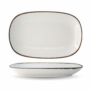 1034926L13500S8604 Helix - Rectangular Plate 26.5 cm. (Brown)