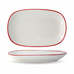 1034926L23500S8604 Helix - Rectangular Plate 26.5 cm. (Red)