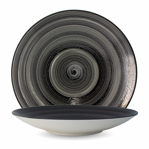 1061110L33500S8604 Helix - Pasta Plate 27 cm. (Black)
