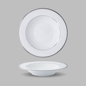 1061223 Band of Platinum - Soup Plate 23 cm.