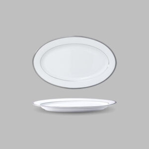 1064073 Band of Platinum - Oval Plate 23 cm.