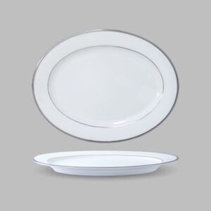 1064078 Band of Platinum - Oval Plate 28 cm.