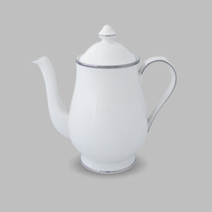 1076042 Band of Platinum - Coffee Pot 1,200 cc. with Lid